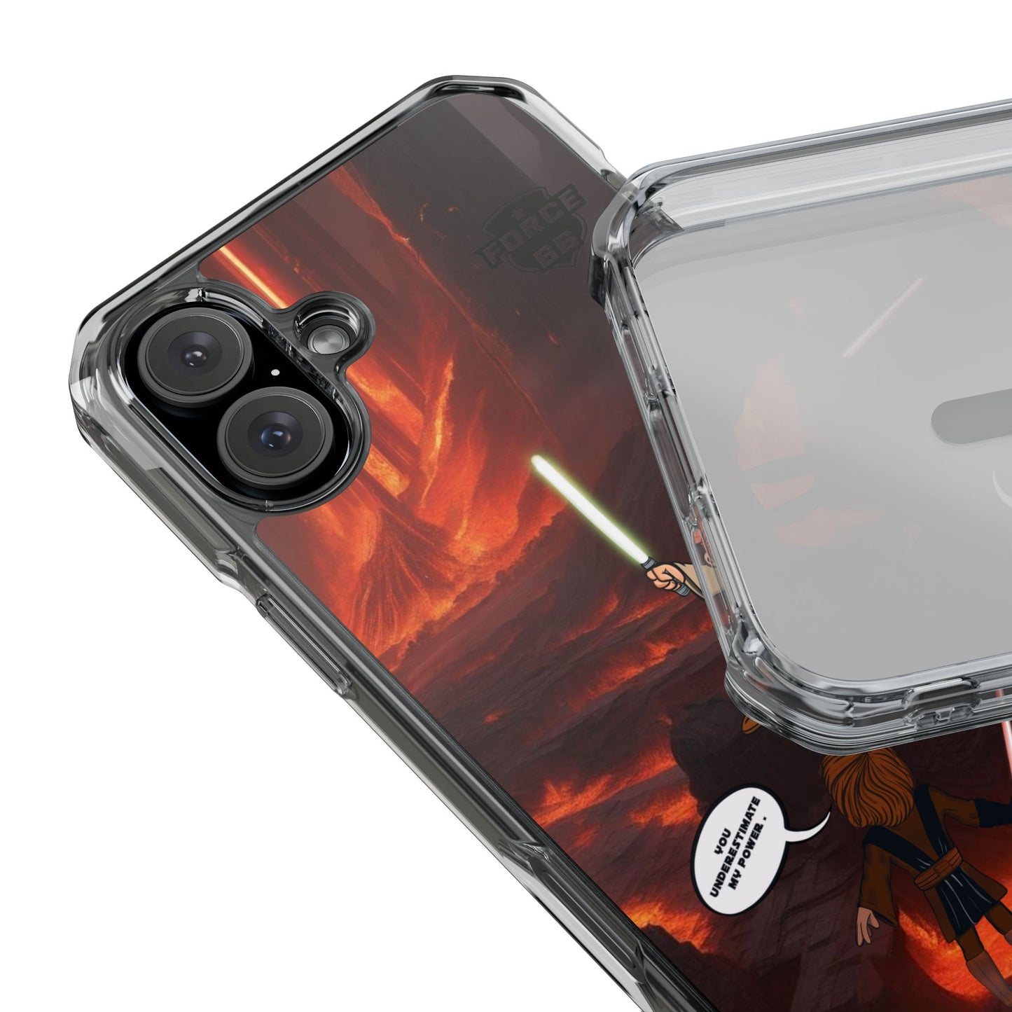 Force66. DUEL Magnetic Clear Impact Cases.  IPHONE