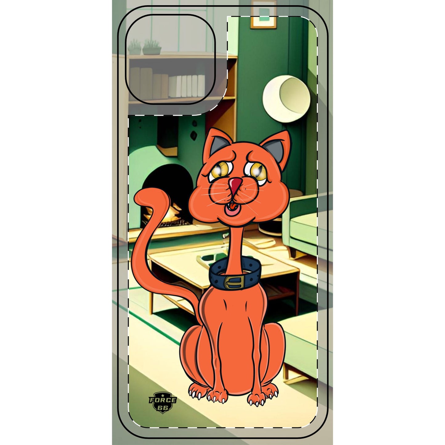 Cat orange Phone Skin