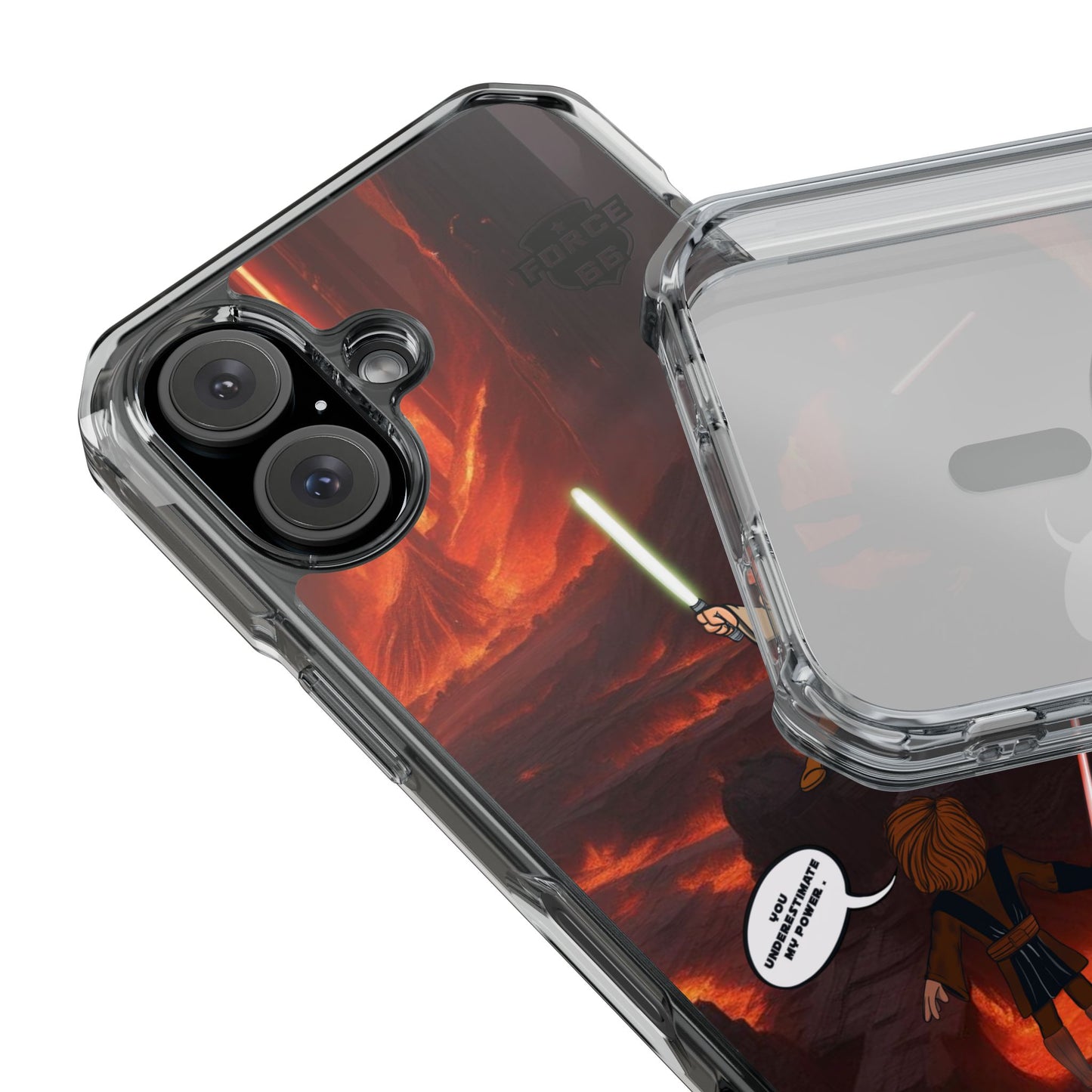 Force66. DUEL Magnetic Clear Impact Cases.  IPHONE