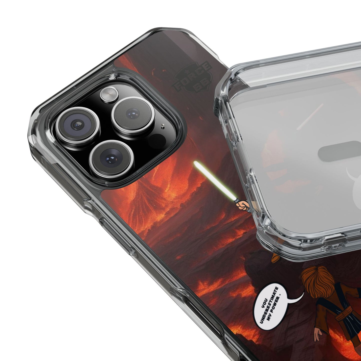 Force66. DUEL Magnetic Clear Impact Cases.  IPHONE